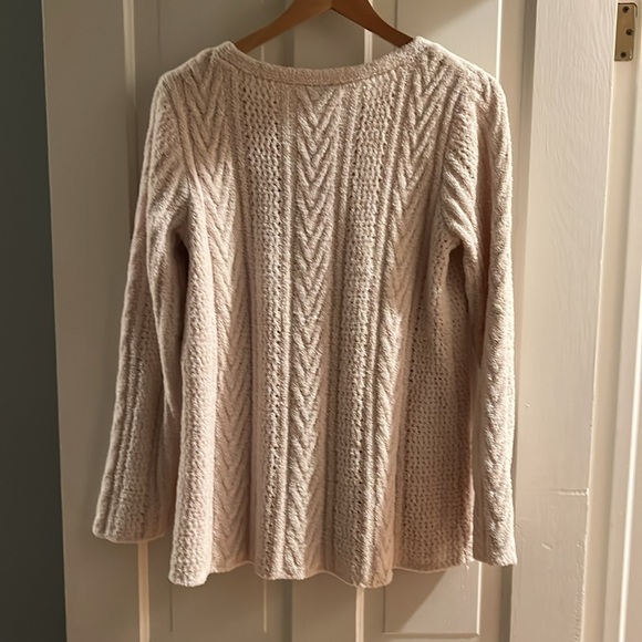 J Jill Chenille Ivory Tunic Sweater - Picture 2 of 4